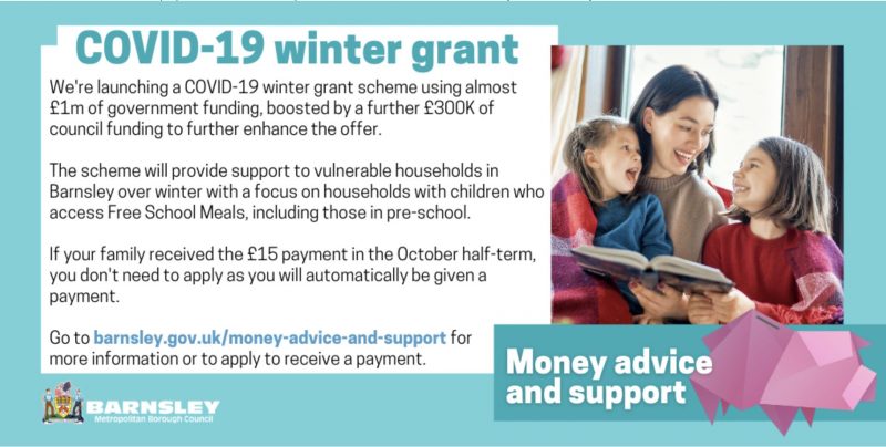 Barnsley Council launches COVID-19 winter grant scheme